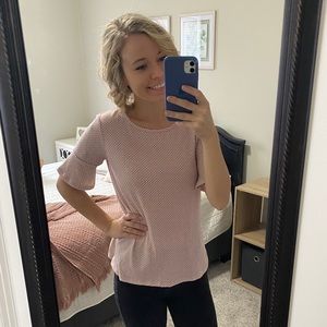 Mauve Patterned Top